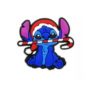 PVC Shoe Charm - Stitch - Black - 1 piece